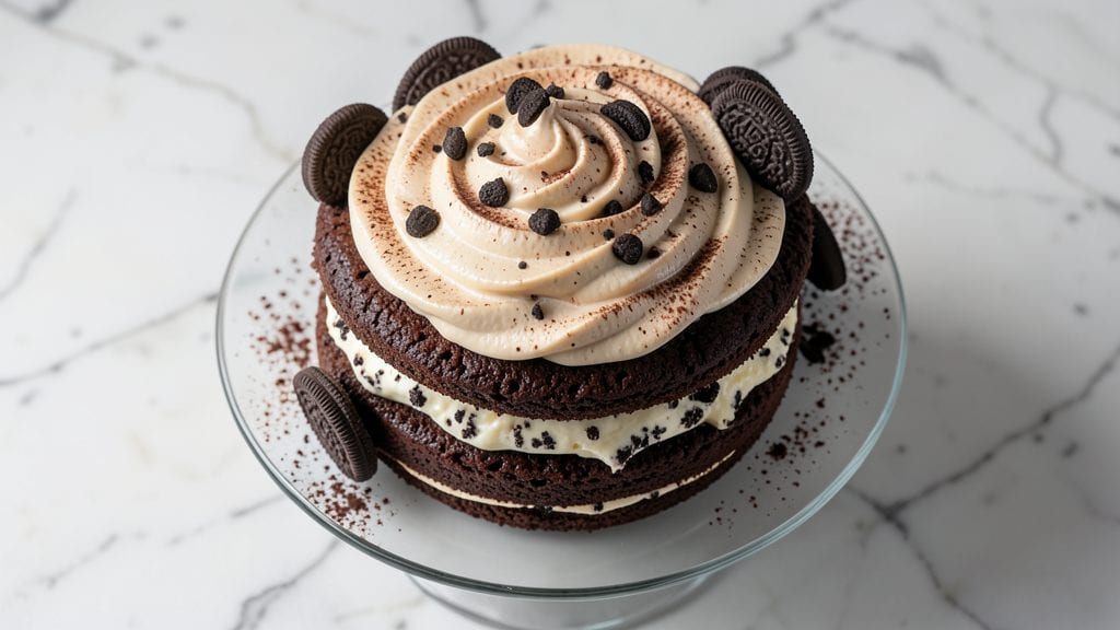 Oreo Cookies and Cream Ice Cream Cake Recipe: Layered Frosting Heaven With Crunchy Cookie Base